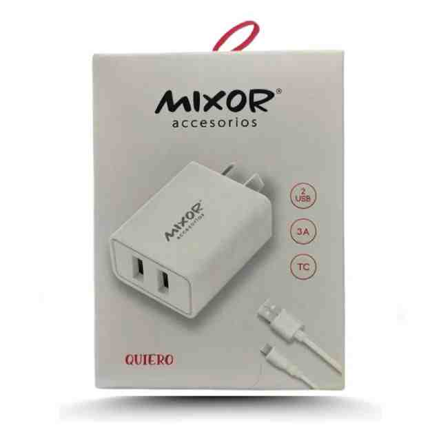 CARGADOR MIXOR QUIERO 3.0 TIPO C